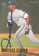 Domingo Cedeno autographed Baseball Card (Toronto Blue Jays) 1996 Fleer #270
