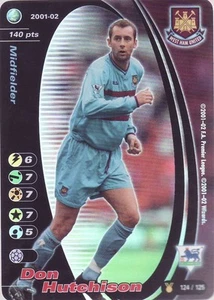 FOOTBALL CHAMPIONS 2001-02 Don Hutchison 124/125 West Ham United F.C. FOIL - Imagen 1 de 1