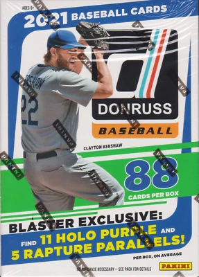 Caja bláster de tarjetas coleccionables de béisbol Panini 2021 Donruss Foto 1 de 3