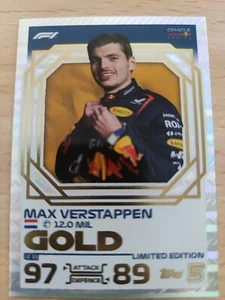 TURBO ATTAX 2024 MAX VERSTAPPEN GOLD LIMITED EDITION LE 33 - Imagen 1 de 1