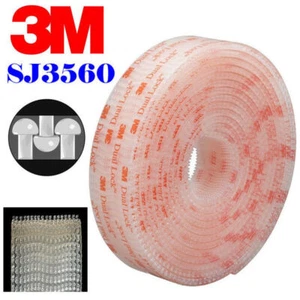 1 Meter 3M SJ3560 Dual Lock Tape Clear VHB Reclosable Fastener Duty Adhesive b - Picture 1 of 4