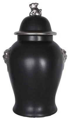 Gigantische China Vase Deckelvase Tempelhund Löwenköpfe Porzellan Gefäss 60cm - Bild 1 von 4