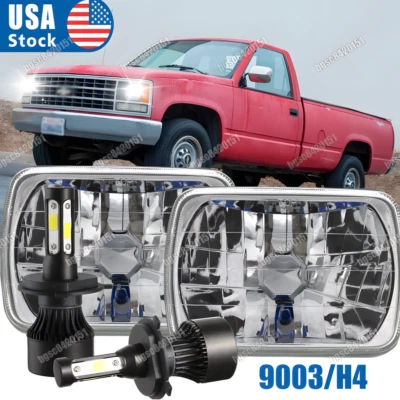 Par de faros LED HI-Lo para camioneta Chevy C1500 C2500 C3500 Suburban 7x6" 5x7"" Foto 1 de 4