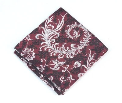 Lord R Colton Masterworks Pocket Square - Kyoto Merlot Floral Silk - $75 New - Image 1 of 2