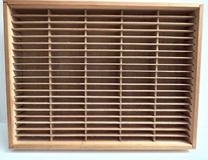 Vintage 100 Slot NAPA Valley Wooden Cassette Tape Wall Storage Organizer Holder - Picture 1 of 4