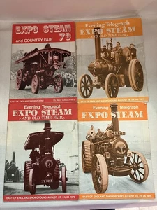 4 x East of England Showground expo folletos de vapor 1973 a 1976 - Imagen 1 de 2
