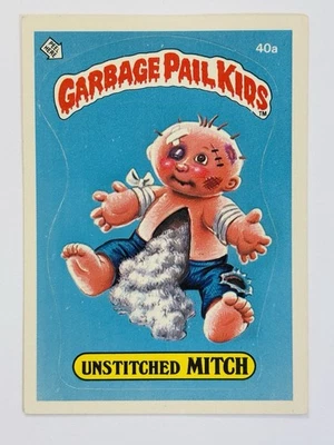 Topps Garbage Pail Kids 1985 - serie 1 - mate #40a mitch sin coser (en muy buen estado) fotos Foto 1 de 4