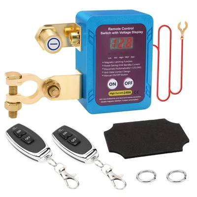 Wireless Remote Kill Switch With 2 Controls 12V 240A Battery Disconnect Cut-off - Image 1 of 4