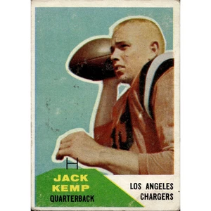 Jack Kemp Los Angeles Chargers 1960 Fleer #124 - Picture 1 of 2