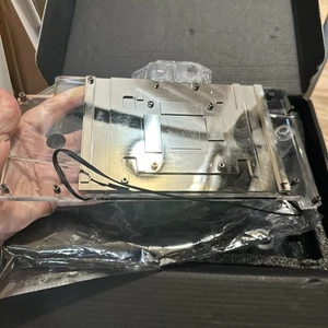 copper gpu water coolong block with backplate - Photo 1/5