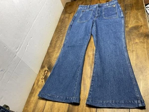 Rolla's Jeans Womens Size 32 Blue Denim EastCoast Flare High Rise Wide Leg - Picture 1 of 10