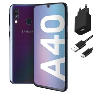 Smartfon Samsung Galaxy A40 4/64GB LTE A405FN/DS Czarny | Stan: Bardzo dobry - Zdjęcie 1 z 9