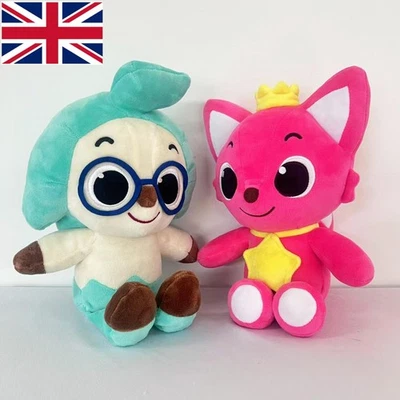 Pinkfong Hogi Plush Doll Korean Animation Soft Toy for Kids Xmas Gift