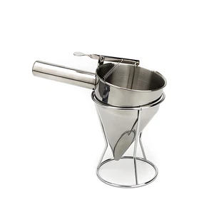 Piston Funnel Stainless Steel - 250x 130x 230mm Jam Baking Cakes Donuts - Picture 1 of 1