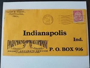 Ohio: Chillicothe 1930 Paramount Optical Company Return Advertising Cover - Picture 1 of 2