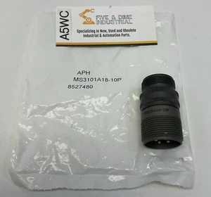 Amphenol MS3101A18-10P 4 Pin Industrial Connector - Picture 1 of 6