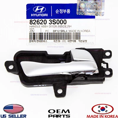 ✅Genuine✅ Inside Door Handle Silver Front Rear Right Pass. Side OEM Sonata 11-14 - Image 1 of 4