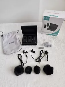 Movo WMX-2-C-DUO Dual Wireless Lavalier Microphones for Android - Picture 1 of 8