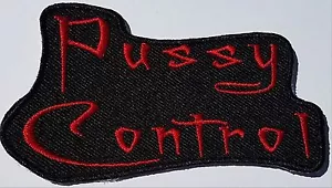 Cat Control Patch Motorcycle Black cat Feline Alley cat Sturgis Embroidery - Picture 1 of 1