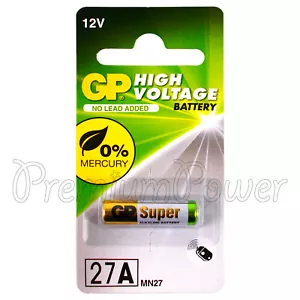 1x GP 27A Super Batteria Alcalina 12V MN27 A27 GP27A E27A EL812 L828 Confezione da 1 - Foto 1 di 1