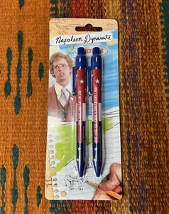 RARA confezione da 2 penne citazione film Napoleon Dynamite 2006 vintage - Foto 1 di 5