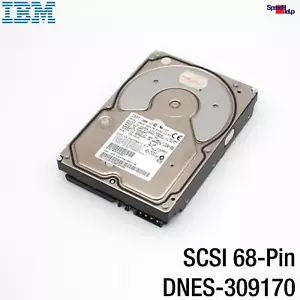 IBM DNES-309170 9GB 9.1GB SCSI 68-PIN POL HDD Hard Disk P/N 25L1910 - Picture 1 of 3