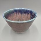 A Doug Jones, Floating World Studio Pottery Footed Bowl. VGC. Light Blue & Red.