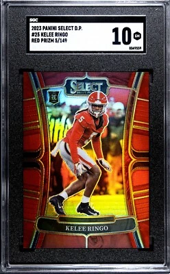 2023 Panini Select DP #25 Kelee Ringo RED PRIZM /149 SGC 10 GEM MINT - Image 1 of 2