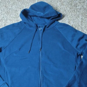 Tek Gear Ultrasoft Fleece Womens M Hooded Sweatshirt Full-Zip Indigo Blue  - Picture 1 of 12
