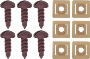 82-92 Dark Red Firebird / Camaro Interior Rear Hatch Trim Panel Screw & Nut Set - Picture 1 of 1