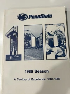 Penn State 1986 Season "A Century of Excellence: 1887-1986" Buch - NEU - Bild 1 von 2
