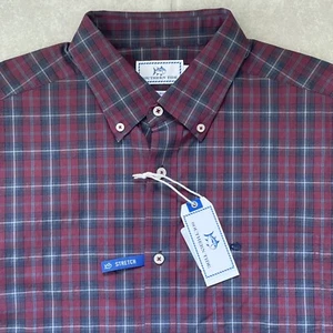 NWT Southern Tide Skipjack Heather Chianti Plaid Sport Shirt Size Small NEW $100 - Picture 1 of 6