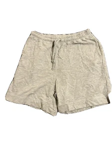 Pantalones Cortos Gris Algodón Alta Costura Talla L Clase Gimnasio Unisex Sueltos Ajuste Suelto - Imagen 1 de 6