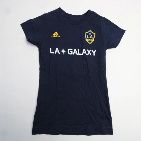LA Galaxy adidas Short Sleeve Shirt Girl's Navy New Cover