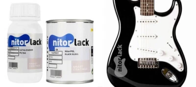 Polyurethane Lack Hochglanz Schwarz 500ml Gebinde + 250ml Härter - Bild 1 von 3