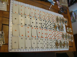 vintage Deck of Cards, not complete, but has some interesting pictured number ca - Picture 1 of 3