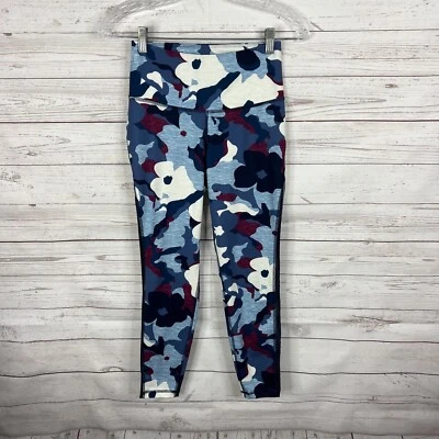 Leggings Camuflados Old Navy Active Go Dry Azul Talla Pequeña Lados de Malla Foto 1 de 4