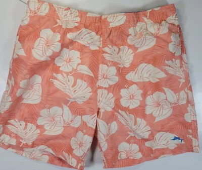Joe Marlin Mens Large Swim Trunks Suit Bathing Hawaiian Flowers Floral New  - Image 1 of 4