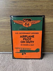 Vintage Phillips 66 Porzellanschild - Bild 1 von 5