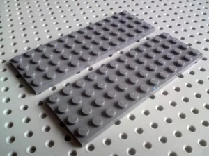Placa Lego 4x12 [3029] Moderna Gris Oscuro x2 - Imagen 1 de 3