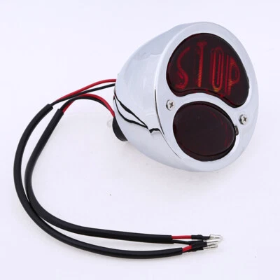 Черный светодиодный задний фонарь стоп-сигнал для мотоцикла задний стоп-сигнал подходит для Harley Yamaha BMW - Изображение 1 из 4