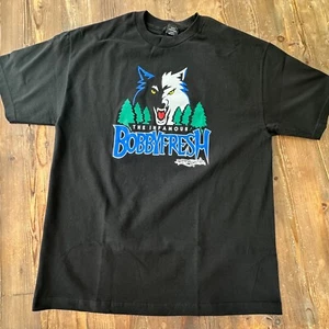 Vintage New 2007 Bobby Fresh "Straight Wolves" T-Shirt Minnesota Timberwolves - Picture 1 of 4