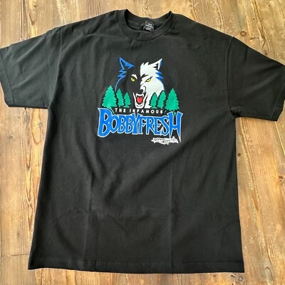 Vintage New 2007 Bobby Fresh "Straight Wolves" T-Shirt Minnesota Timberwolves - Image 1 of 4