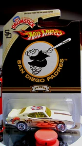 HOTWHEELS..2009.. SAN DIEGO PADRES..DRUM STICK - PONTIAC GTO - Picture 1 of 5