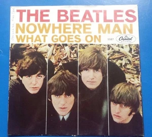 THE BEATLES "NOWHERE MAN / WHAT GOES ON" 45 PICTURE SLEEVE 5587 - Picture 1 of 2