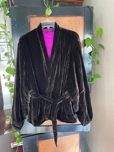 Norisol Ferrari Brown Velvet Smoking Jacket Blazer sz M - Picture 1 of 4