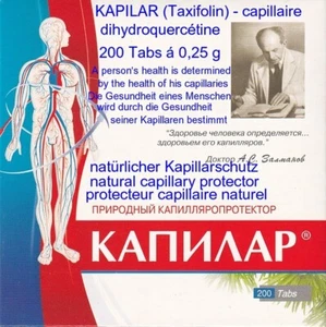 Kapilar - Taxifolin, Lärchenextrakt (Dihydroquercetin) 200 Tabs á 0,25 g - Bild 1 von 9