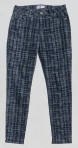 109 $ CAbi #3049 blau grau Gitter super weich Stretch Denim Curvy Skinny Jeans Gr. 8 - Bild 1 von 5