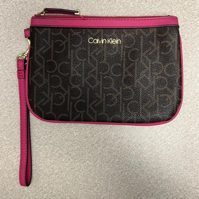 Muñequera Calvin Klein con tarjetero negro rosa Foto 1 de 4