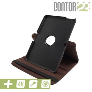360° Schutzhülle, Tasche, matte Folie in BRAUN für 10.1" Samsung Galaxy Tab 4 - Bild 1 von 7